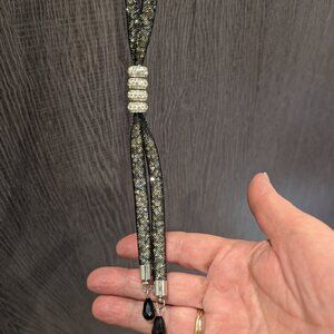 45"  crystal Stardust Necklace Vintage